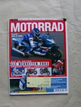 Motorrad Heft 21/2002 KTM 950 Adventure, BMW R1200CL, Suzuki SV