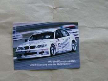 BMW 3er Reihe E46 Europameister Jörg Müller Rarität NEU