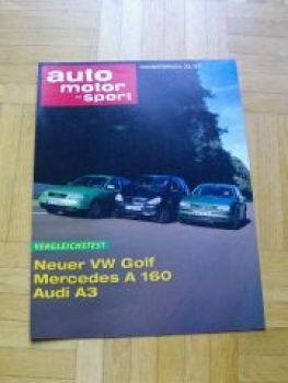 AMS 22/1997 VW Golf 3 16.l gegen Mercedes A 160 BR638 Audi A3