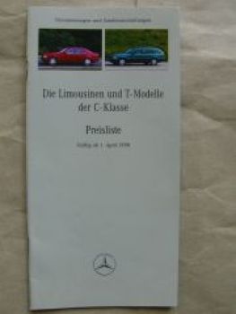 Mercedes Benz Limousine T-Modelle C-Klasse W202 +AMG 4/1998