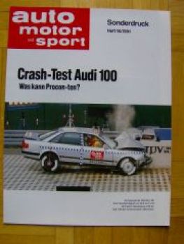 AMS 16/1991 Audi 100 C4 Crashtest Was kann Procon-ten?