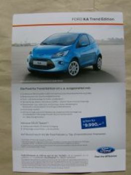 Ford Fiesta Trend Edition +Ka Trend Edition 28.Juni 2011 NEU