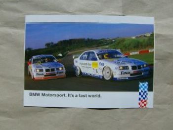 BMW Motorsport.It"s a fast world E36 Cecotto Winkelhock Aufklebe