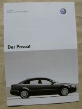 VW Passat +Comfortline Trendline Highline W8 Juni 2003 NEU