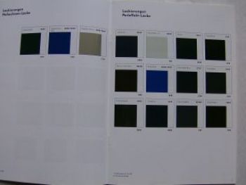 VW Lacke, Sitzbezüge und Dekore Modelljahr 2011 Intern