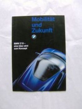 BMW Z13 Mobilität und Zukunft Prospekt Februar 1993 Rarität