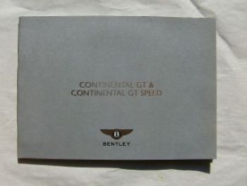 Bentley Continental GT & GT Speed Pressemappe 2007 Englisch