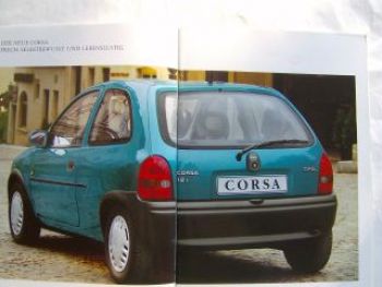 Opel Corsa B Eco Swing+Joy Prospekt März 1993 +Preisliste