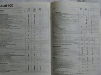 Audi Programm 50 80 100 Typ 43 C2 1.August 1977 Rarität