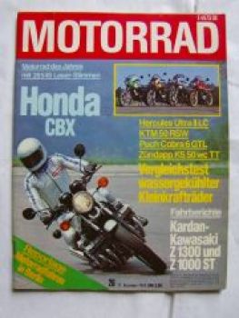 Motorrad 26/1978 Honda CBX, Kawasaki Z1300 Z1000 ST