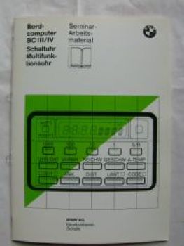 Bordcomputer BC III/IV Schaltuhr Multifunktionsuhr September 198