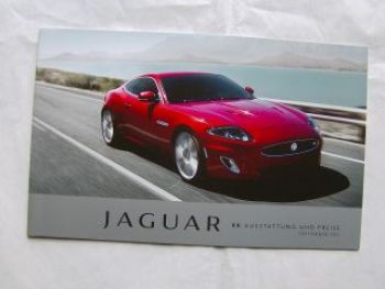 Jaguar XK Ausstattung & Preise September 2011 NEU