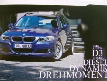 Alpina D3 Biturbo Touring E91 Coupè E92 August 2011 NEU