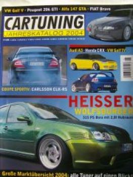 CARTUNING Jahreskatalog 2004 Carlsson CLK-Rs W209,Bora,CRX