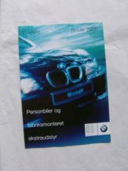 BMW Personbiler Prisliste Dänemark E36,E46,E39,E38,M5,Z3 M,Z8,X5