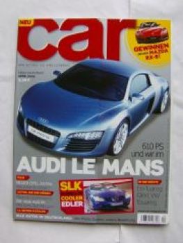 car 4/2004 Audi Le Mans, Maserati Quattroporte, A6,SLR Mc Laren