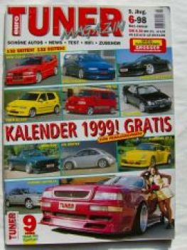 Euro Tuner Magazin 6/1998 Porsche 911 GT1, VW T4 projektzwo