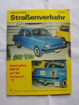 Der Deutsche Straßenverkehr 11/1977 Saporoshez 968 M auf der Avt