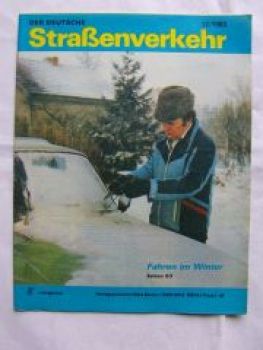 Der Deutsche Straßenverkehr 12/1983 Autobianchi, Peugeot 205