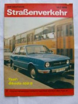 Der Deutsche Straßenverkehr 10/1978 Test Skoda 105S