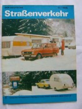 Der Deutsche Straßenverkehr 11/1978 Zastava 1100,Klappanhänger