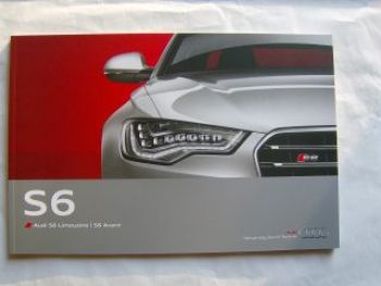 Audi S6 Limousine +Avant Prospekt September 2011 NEU