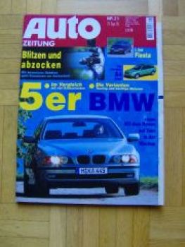 Auto Zeitung 21/1995 neue BMW 5er E39 523i 528i