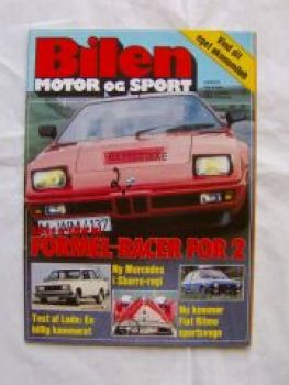 Bilen Motor og Sport 8/1981 BMW M1E26,Lada 1300S, Fiat Ritmo 105