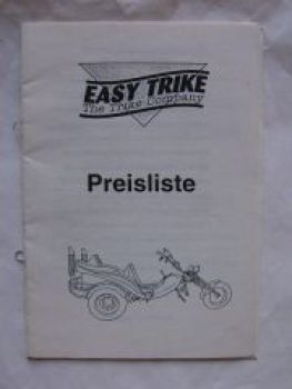 Easy Trike Preisliste Highway Series 200, 210-350 Chopper