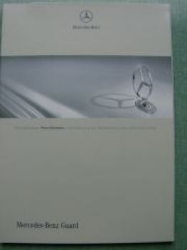 Mercedes Benz Guard Pressemappe S-Klasse Panzerung Rarität 2006