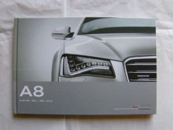 Audi A8 +L +W12 Buch Oktober 2011 NEU +exclusive