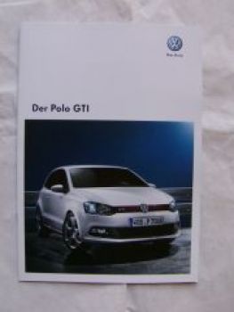 VW Polo GTI Prospekt Oktober 2010 NEU