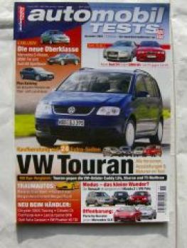 automobil TESTS 11/2004 VW Touran, Audi S4 vs. M3 E46,Modus