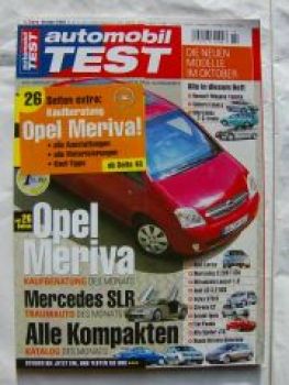 automobil TEST 10/2003 Opel Meriva Kaufberatung,Mercedes 7G-tro