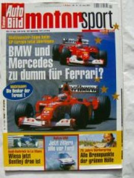 Auto Bild Motorsport 14/2002 Audi Hattric, Bentley,75 Jahre Nürb