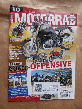 Motorrad 10/2013 KTM 390 Duke,Bimota DBx,VG: Aprilia Shiver 750ABS vs. BMW F800R vs. Kawasaki Z800