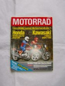 Motorrad 9/1979 Honda CB900 F Bol DÒr vs. CBX,Kawasaki Z1000ST v