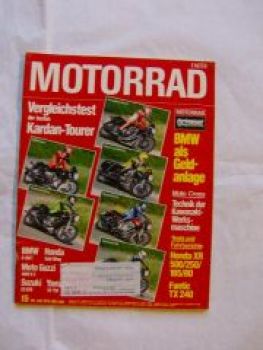 Motorrad 15/1979 BMW R100T, Honda Gold Wing, Moto Guzzi 1000 G5