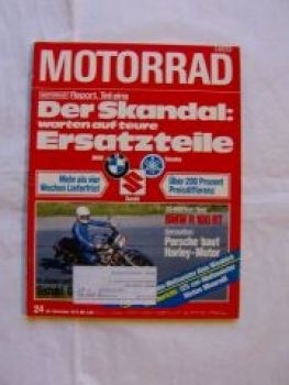 Motorrad 24/1979 BMW R 100 RT Dauertest,Vespa 50N,Zündapp KS 175