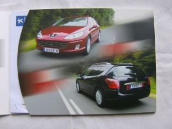 Peugeot Pressemappe 407 +SW Juni 2008 +CD