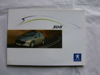 Peugeot 308 Pressemappe September 2007 +Foto CD