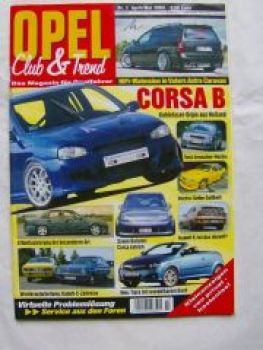 Opel Club & Trend 3/2004 Corsa B, Tigra,Kadett C,Irmscher Vectra