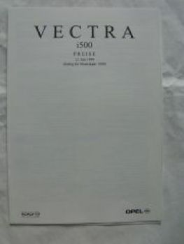 Opel Vectra i500 Juli 1999 NEU