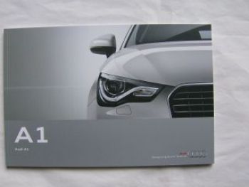 Audi A1 Prospekt Buch +exclusive line +s line November 2011