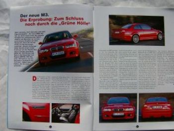 M drivers club magazin Winter 2000/01 M3 E46,Formel 1 Rückkehr