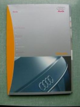 Audi Pressemappe A3 2.0TDi quattro S4 Cabrio A8 6.0 quattro 2004