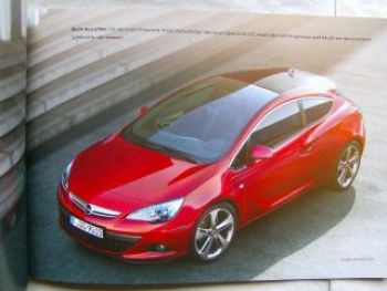 Opel Astra GTC Prospekt August 2011 NEU