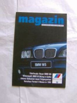 BMW M drivers club magazin Winter 1998/99 BMW M5 E39