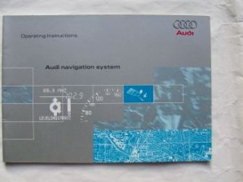 Audi navigation system Operating Instructions Januar 2000