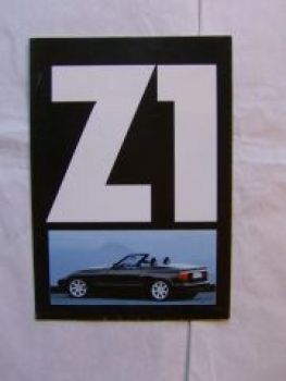 BMW Z1 Roadstar Poster Prospekt Großformat März 1989